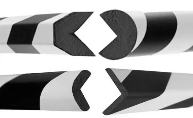 Prallschutzprofil Kreis 20x40x1000 mm selbstklebend gelb/schwarz Prallschutzprofil Kreis 20x40x1000 mm selbstklebend gelb/schwarz