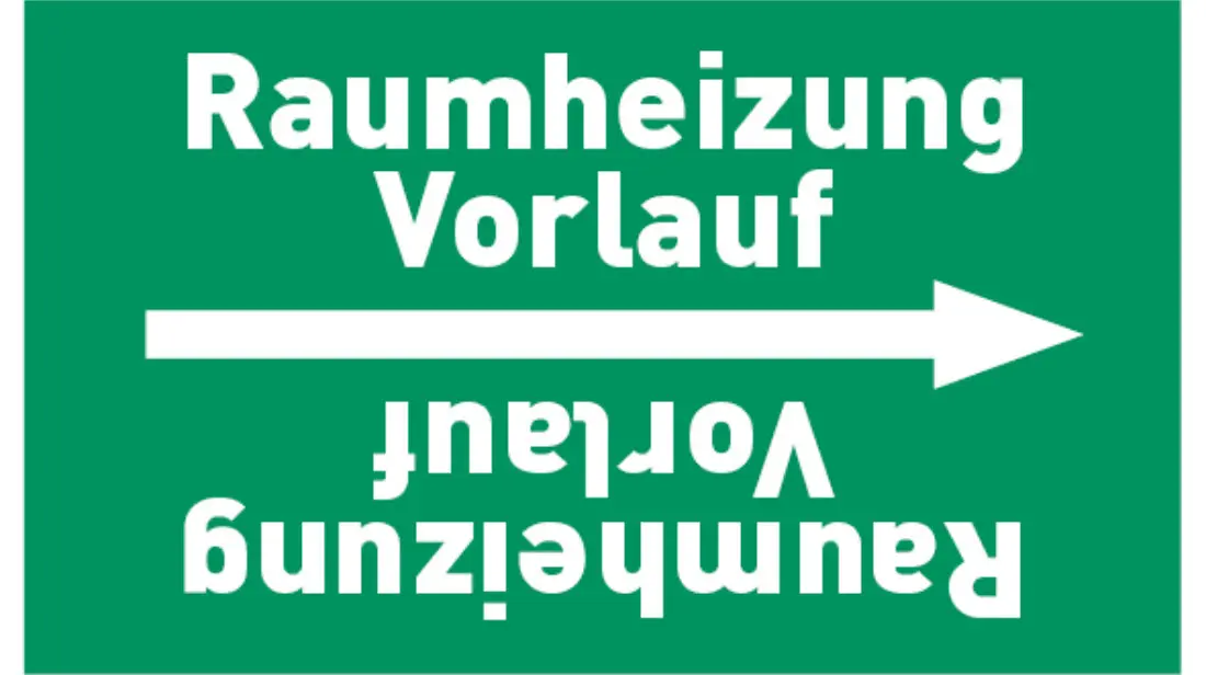 Kennzeichnungsband Raumheizung Vorlauf grün/weiß bis Ø 50 mm 33 m/Rolle Kennzeichnungsband Raumheizung Vorlauf grün/weiß bis Ø 50 mm 33 m/Rolle