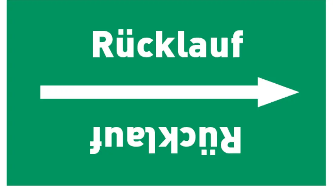 Kennzeichnungsband Rücklauf grün/weiß bis Ø 50 mm 33 m/Rolle Kennzeichnungsband Rücklauf grün/weiß bis Ø 50 mm 33 m/Rolle