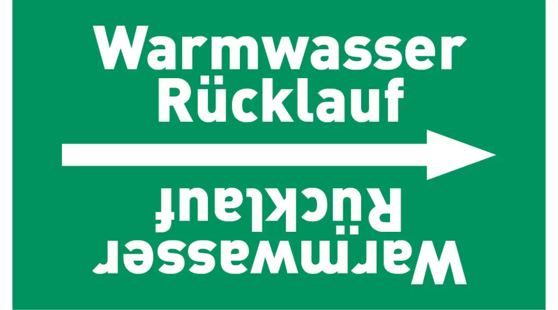 Kennzeichnungsband Warmwasser Rücklauf grün/weiß, ab Ø 50 mm 33 m/Rolle Kennzeichnungsband Warmwasser Rücklauf grün/weiß, ab Ø 50 mm 33 m/Rolle