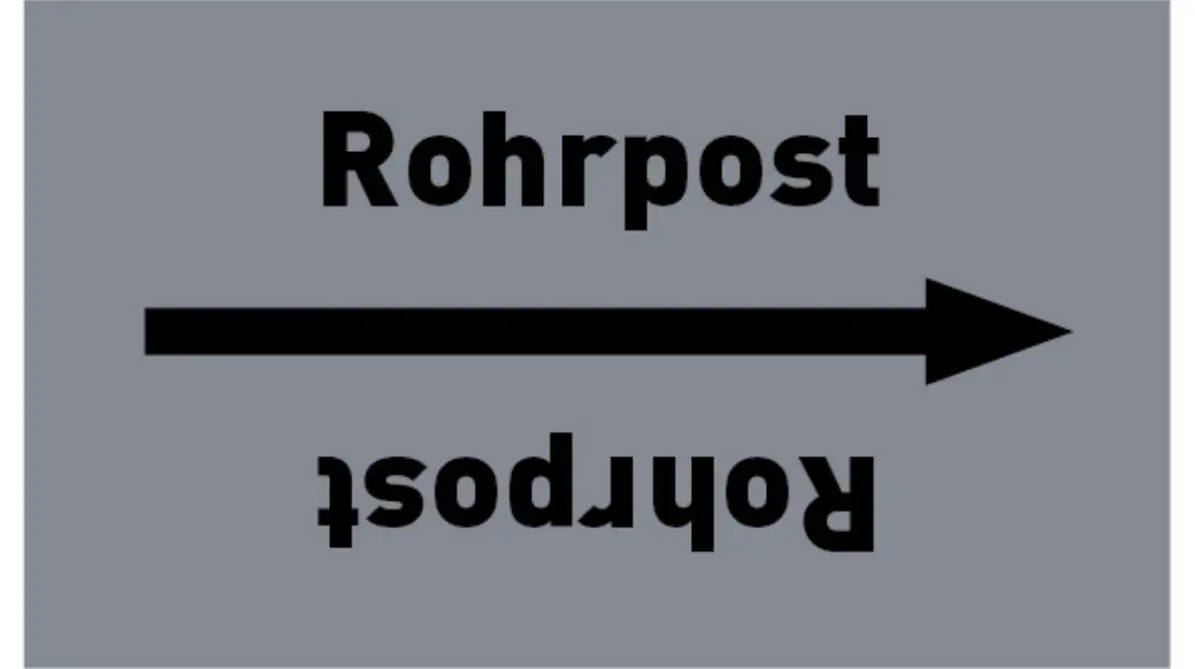Kennzeichnungsband Rohrpost grau/schwarz bis Ø 50 mm 33 m/Rolle Kennzeichnungsband Rohrpost grau/schwarz bis Ø 50 mm 33 m/Rolle