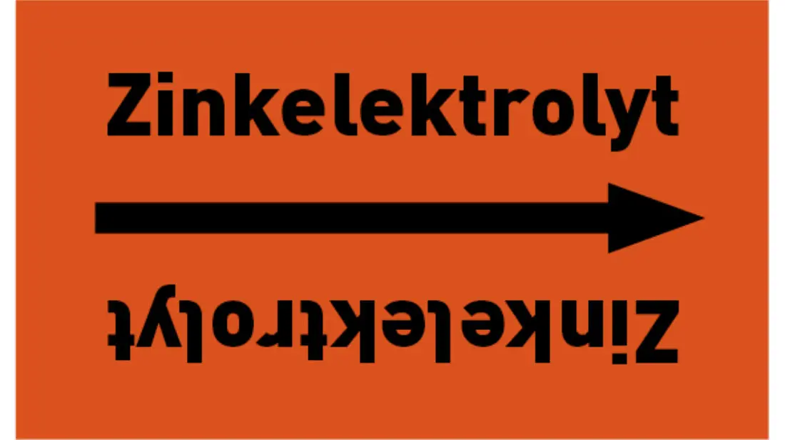 Kennzeichnungsband Zinkelektrolyt orange/schwarz bis Ø 50 mm 33 m/Rolle Kennzeichnungsband Zinkelektrolyt orange/schwarz bis Ø 50 mm 33 m/Rolle