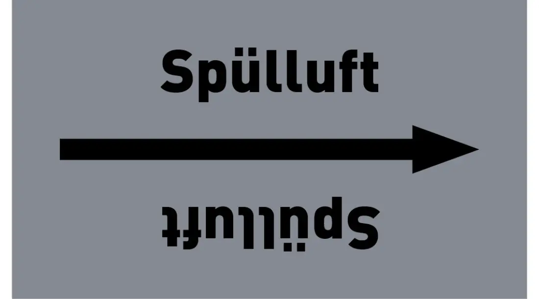 Kennzeichnungsband Spülluft grau/schwarz ab Ø 50 mm 33 m/Rolle Kennzeichnungsband Spülluft grau/schwarz ab Ø 50 mm 33 m/Rolle