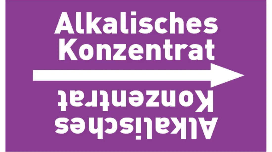 Kennzeichnungsband Alkalisches Konzentrat violett/weiß bis Ø 50 mm 33 m/Rolle Kennzeichnungsband Alkalisches Konzentrat violett/weiß bis Ø 50 mm 33 m/Rolle