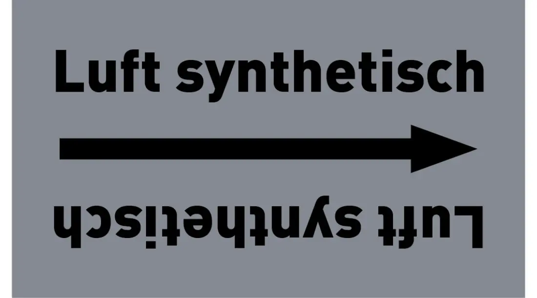 Kennzeichnungsband Luft synthetisch grau/schwarz ab Ø 50 mm 33 m/Rolle Kennzeichnungsband Luft synthetisch grau/schwarz ab Ø 50 mm 33 m/Rolle