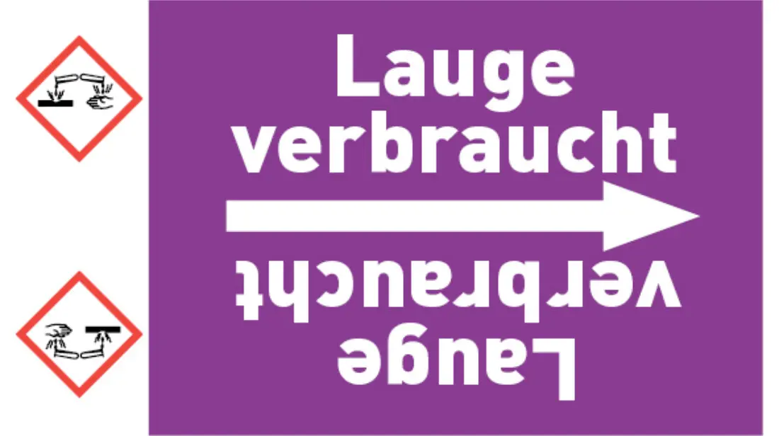 Kennzeichnungsband Lauge verbraucht violett/weiß bis Ø 50 mm 33 m/Rolle Kennzeichnungsband Lauge verbraucht violett/weiß bis Ø 50 mm 33 m/Rolle