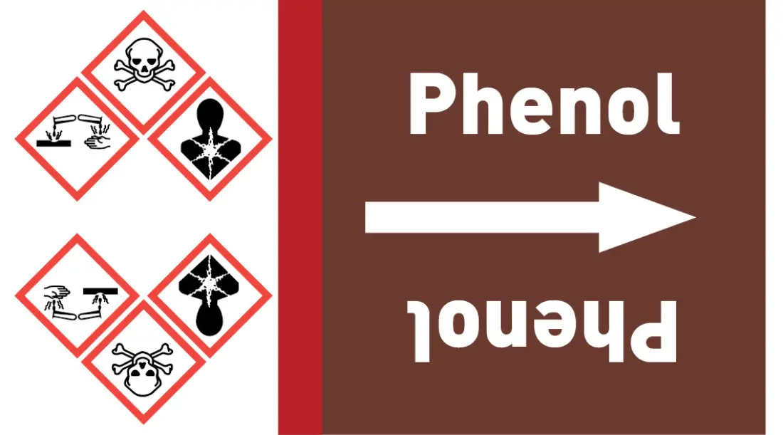 Kennzeichnungsband Phenol braun/weiß ab Ø 50 mm 33 m/Rolle Kennzeichnungsband Phenol braun/weiß ab Ø 50 mm 33 m/Rolle