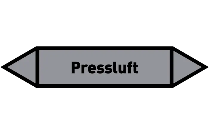 Pfeil Pressluft grau/schwarz 125x25 mm Pfeil Pressluft grau/schwarz 125x25 mm