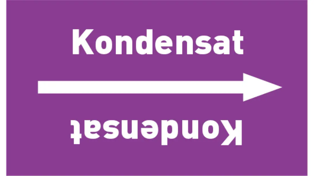 Kennzeichnungsband Kondensat violett/weiß, bis Ø 50 mm 33 m/Rolle Kennzeichnungsband Kondensat violett/weiß, bis Ø 50 mm 33 m/Rolle