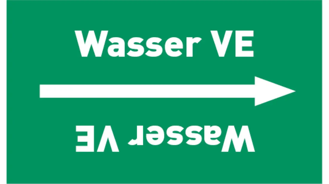 Kennzeichnungsband Wasser VE grün/weiß bis Ø 50 mm 33 m/Rolle Kennzeichnungsband Wasser VE grün/weiß bis Ø 50 mm 33 m/Rolle