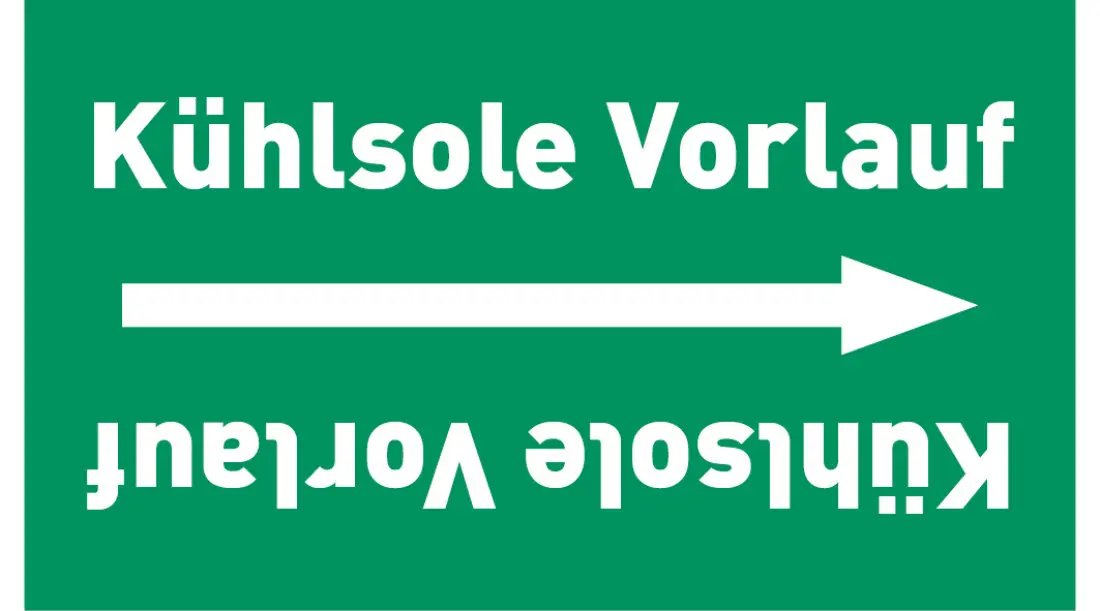 Kennzeichnungsband Kühlsole Vorlauf grün/weiß ab Ø 50 mm 33 m/Rolle Kennzeichnungsband Kühlsole Vorlauf grün/weiß ab Ø 50 mm 33 m/Rolle