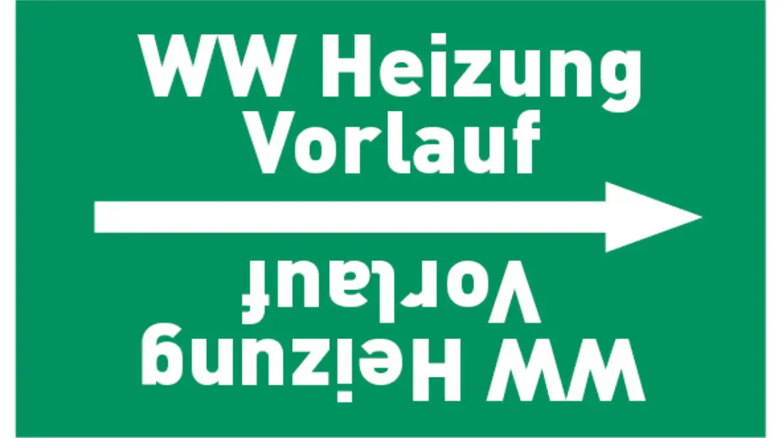 Kennzeichnungsband WW Heizung Vorlauf grün/weiß, bis Ø 50 mm 33 m/Rolle Kennzeichnungsband WW Heizung Vorlauf grün/weiß, bis Ø 50 mm 33 m/Rolle