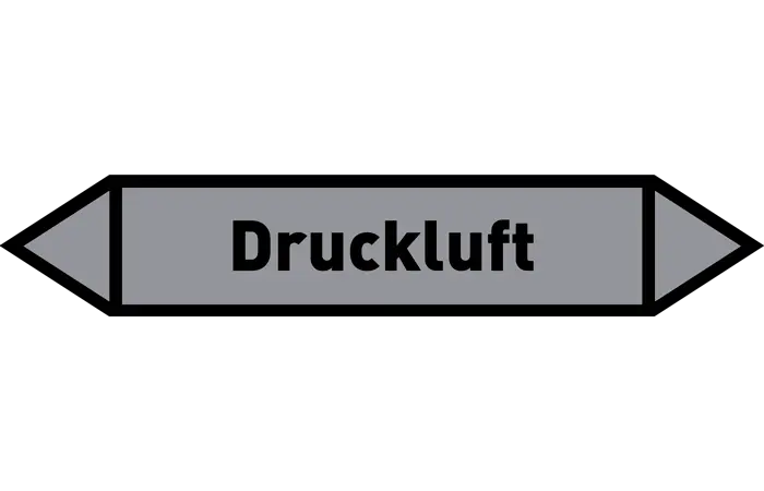 Pfeil Druckluft grau/schwarz 215x40 mm Pfeil Druckluft grau/schwarz 215x40 mm