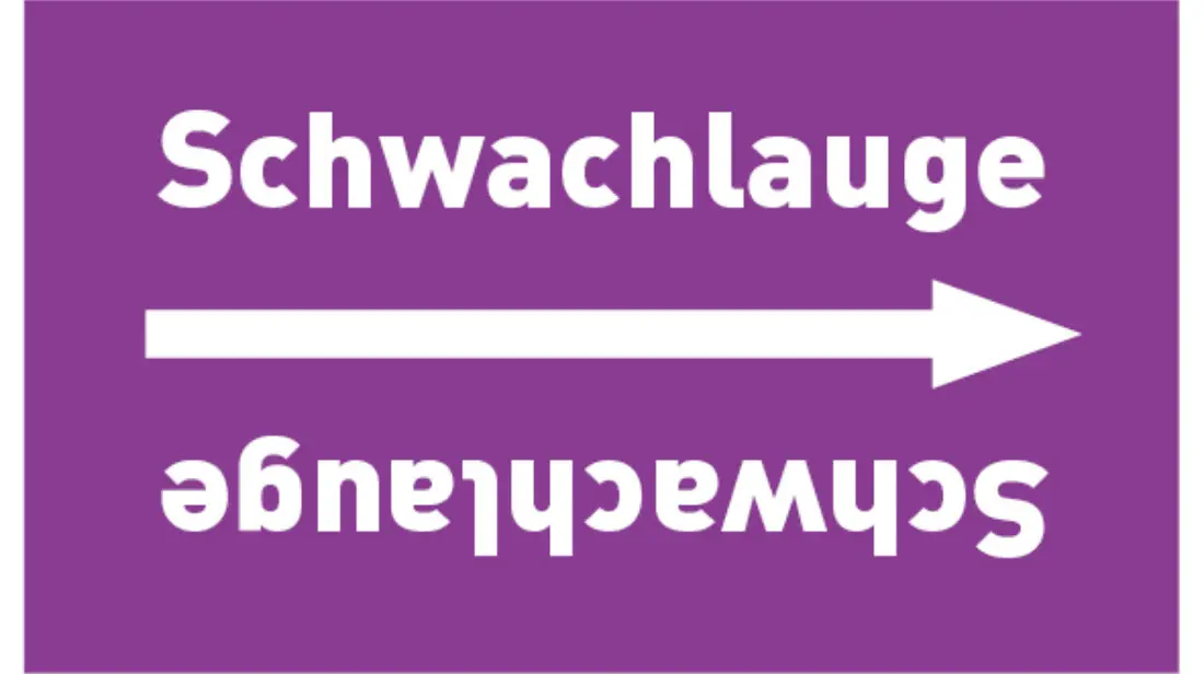 Kennzeichnungsband Schwachlauge violett/weiß bis Ø 50 mm 33 m/Rolle Kennzeichnungsband Schwachlauge violett/weiß bis Ø 50 mm 33 m/Rolle