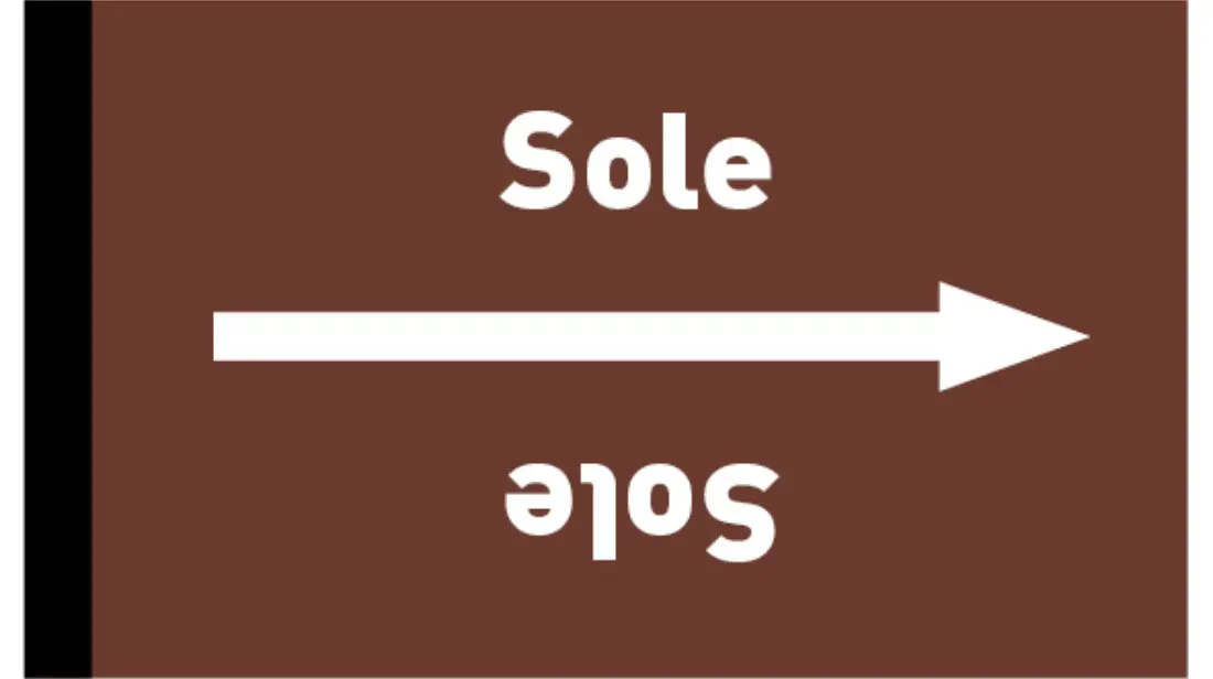 Kennzeichnungsband Sole braun/weiß bis Ø 50 mm 33 m/Rolle Kennzeichnungsband Sole braun/weiß bis Ø 50 mm 33 m/Rolle