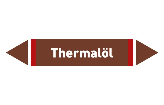 Pfeil Thermalöl braun/weiß 125x25 mm Pfeil Thermalöl braun/weiß 125x25 mm