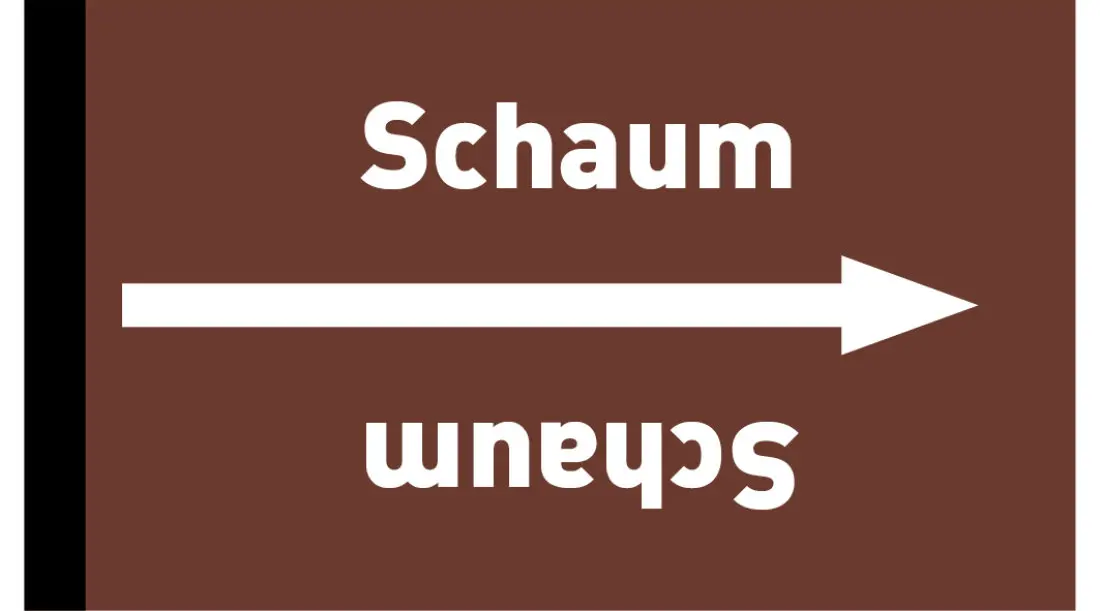 Kennzeichnungsband Schaum braun/weiß ab Ø 50 mm 33 m/Rolle Kennzeichnungsband Schaum braun/weiß ab Ø 50 mm 33 m/Rolle
