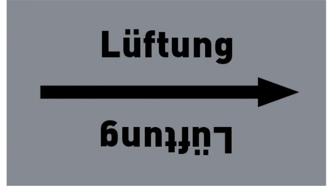 Kennzeichnungsband Lüftung grau/schwarz bis Ø 50 mm 33 m/Rolle Kennzeichnungsband Lüftung grau/schwarz bis Ø 50 mm 33 m/Rolle