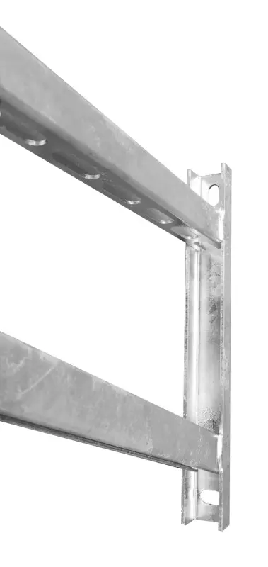 Stützkonsole 36x36 mm, Länge 1100 mm Feuerverzinkt Stützkonsole 36x36 mm, Länge 1100 mm Feuerverzinkt