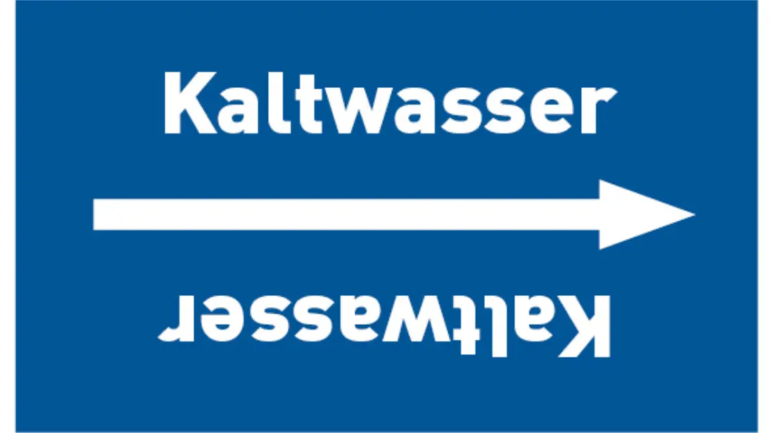 Kennzeichnungsband Kaltwasser blau/weiß, bis Ø 50 mm 33 m/Rolle Kennzeichnungsband Kaltwasser blau/weiß, bis Ø 50 mm 33 m/Rolle