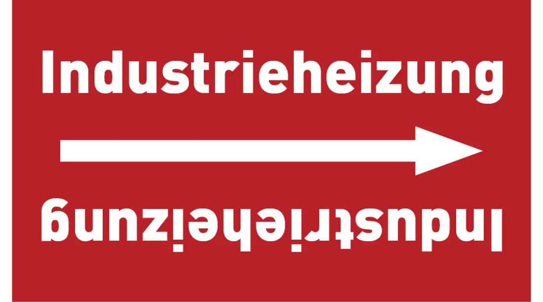 Kennzeichnungsband Industrieheizung rot/weiß ab Ø 50 mm 33 m/Rolle Kennzeichnungsband Industrieheizung rot/weiß ab Ø 50 mm 33 m/Rolle