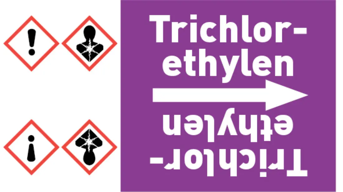 Kennzeichnungsband Trichlorethylen violett/weiß bis Ø 50 mm 33 m/Rolle Kennzeichnungsband Trichlorethylen violett/weiß bis Ø 50 mm 33 m/Rolle