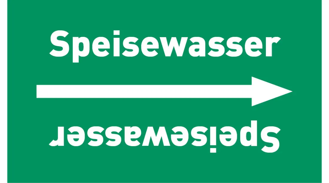 Kennzeichnungsband Speisewasser grün/weiß ab Ø 50 mm 33 m/Rolle Kennzeichnungsband Speisewasser grün/weiß ab Ø 50 mm 33 m/Rolle