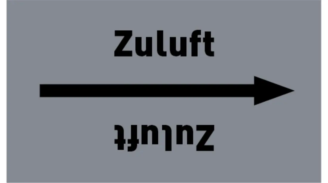 Kennzeichnungsband Zuluft grau/schwarz bis Ø 50 mm 33 m/Rolle Kennzeichnungsband Zuluft grau/schwarz bis Ø 50 mm 33 m/Rolle