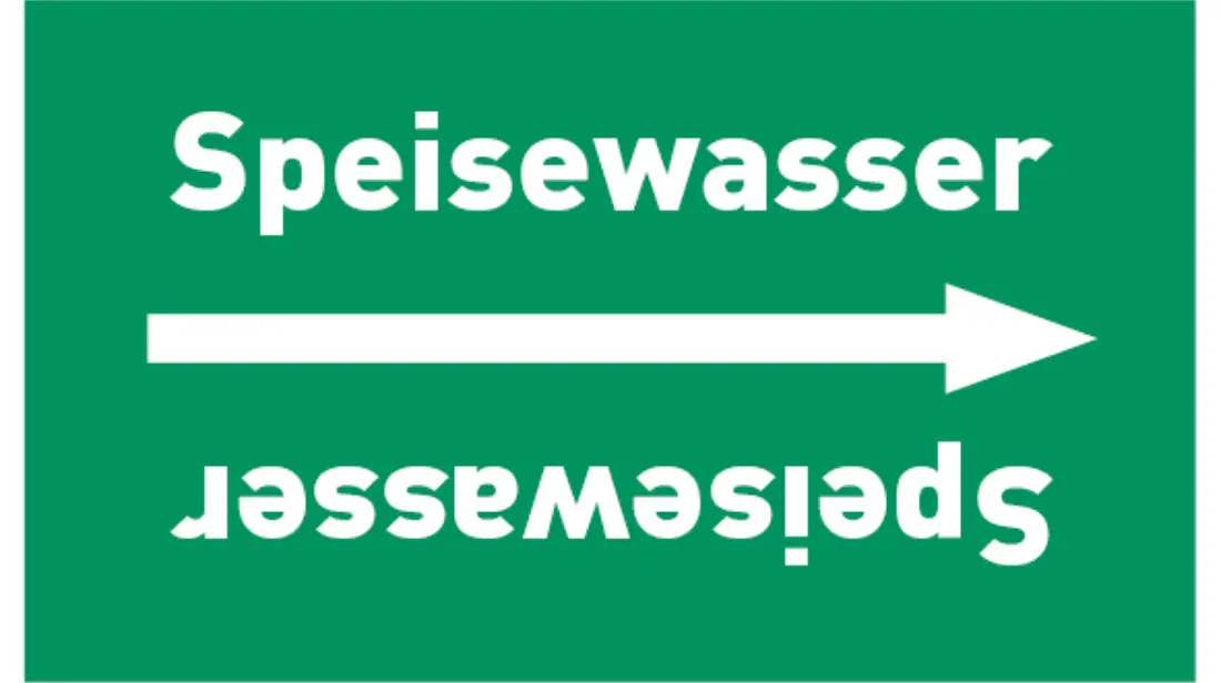 Kennzeichnungsband Speisewasser grün/weiß bis Ø 50 mm 33 m/Rolle Kennzeichnungsband Speisewasser grün/weiß bis Ø 50 mm 33 m/Rolle