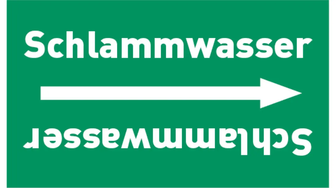 Kennzeichnungsband Schlammwasser grün/weiß bis Ø 50 mm 33 m/Rolle Kennzeichnungsband Schlammwasser grün/weiß bis Ø 50 mm 33 m/Rolle