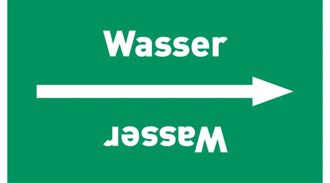 Kennzeichnungsband Wasser grün/weiß ab Ø 50 mm 33 m/Rolle Kennzeichnungsband Wasser grün/weiß ab Ø 50 mm 33 m/Rolle