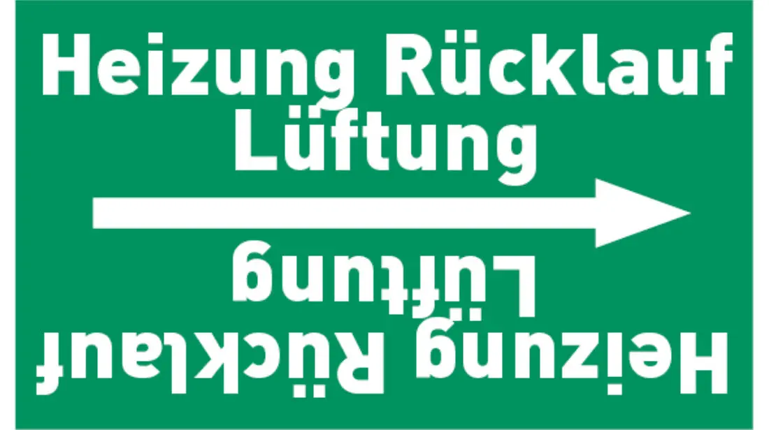 Kennzeichnungsband Heizung Rücklauf Lüftung grün/weiß bis Ø 50 mm 33 m/Rolle Kennzeichnungsband Heizung Rücklauf Lüftung grün/weiß bis Ø 50 mm 33 m/Rolle