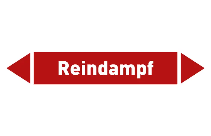 Pfeil Reindampf rot/weiß 215x40 mm Pfeil Reindampf rot/weiß 215x40 mm