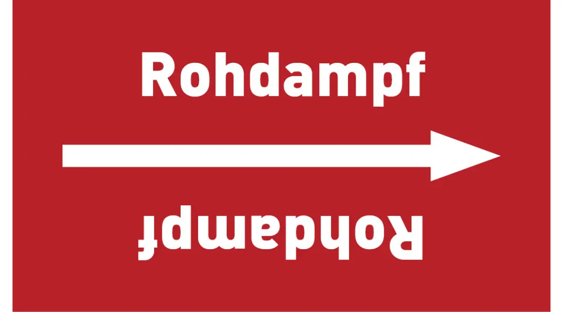 Kennzeichnungsband Rohdampf rot/weiß ab Ø 50 mm 33 m/Rolle Kennzeichnungsband Rohdampf rot/weiß ab Ø 50 mm 33 m/Rolle