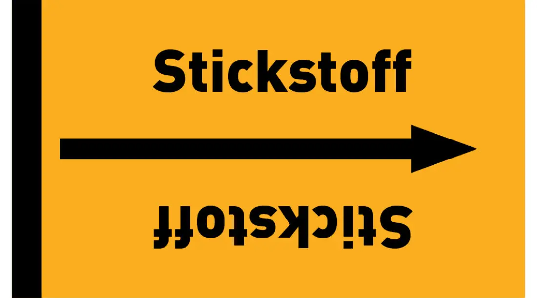 Kennzeichnungsband Stickstoff gelb/schwarz, ab Ø 50 mm 33 m/Rolle Kennzeichnungsband Stickstoff gelb/schwarz, ab Ø 50 mm 33 m/Rolle