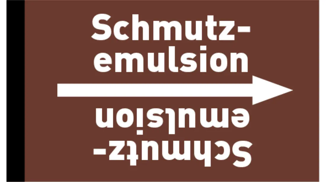 Kennzeichnungsband Schmutzemulsion braun/weiß bis Ø 50 mm 33 m/Rolle Kennzeichnungsband Schmutzemulsion braun/weiß bis Ø 50 mm 33 m/Rolle