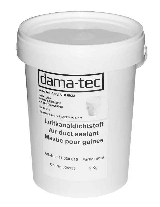 Acryl Eimer 5 kg grau VDI 6022 zertifiziert Acryl Eimer 5 kg grau VDI 6022 zertifiziert