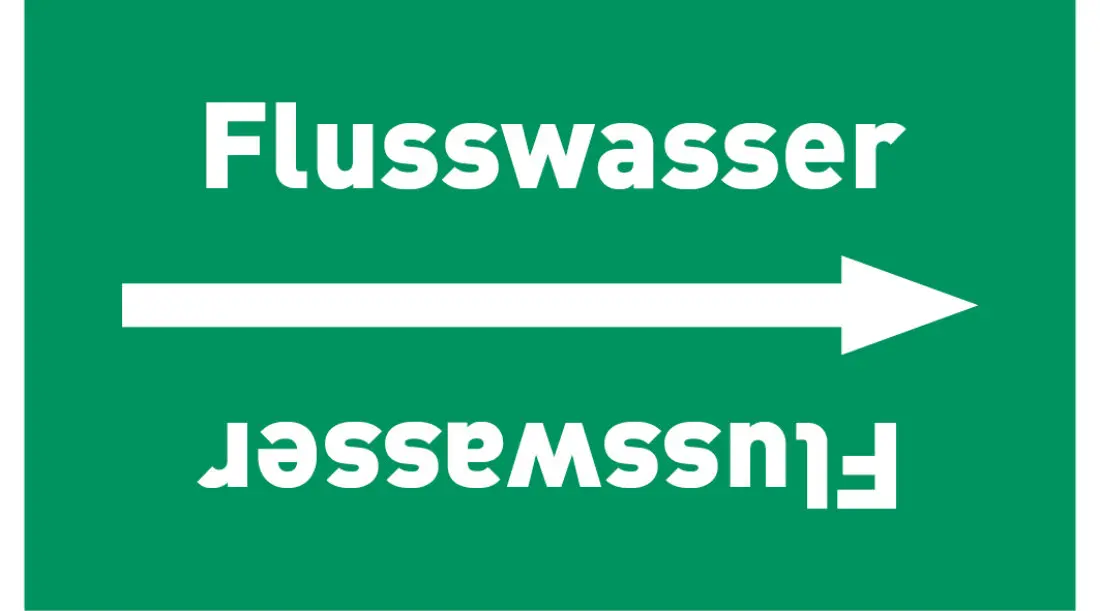 Kennzeichnungsband Flusswasser grün/weiß ab Ø 50 mm 33 m/Rolle Kennzeichnungsband Flusswasser grün/weiß ab Ø 50 mm 33 m/Rolle