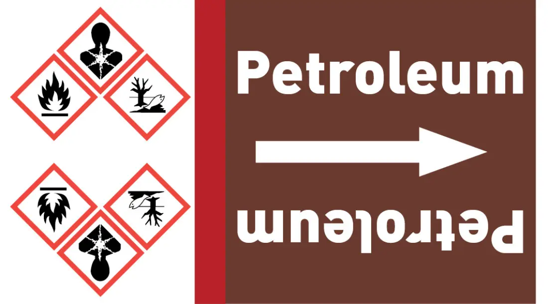 Kennzeichnungsband Petroleum braun/weiß ab Ø 50 mm 33 m/Rolle Kennzeichnungsband Petroleum braun/weiß ab Ø 50 mm 33 m/Rolle