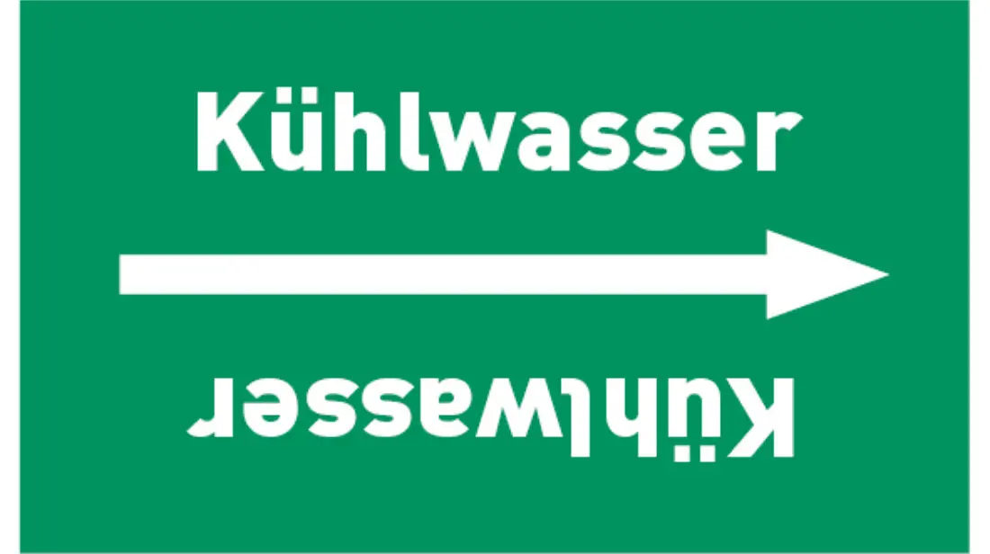 Kennzeichnungsband Kühlwasser grün/weiß, bis Ø 50 mm 33 m/Rolle Kennzeichnungsband Kühlwasser grün/weiß, bis Ø 50 mm 33 m/Rolle