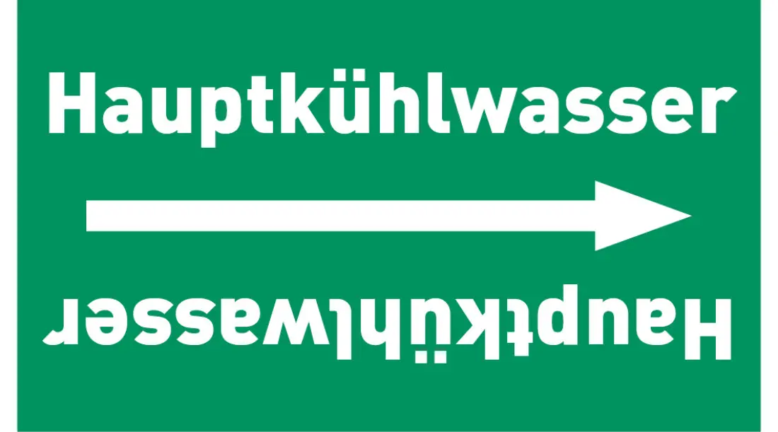 Kennzeichnungsband Hauptkühlwasser grün/weiß ab Ø 50 mm 33 m/Rolle Kennzeichnungsband Hauptkühlwasser grün/weiß ab Ø 50 mm 33 m/Rolle