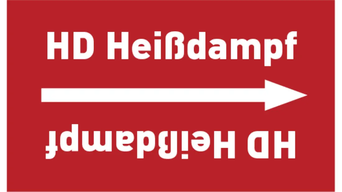 Kennzeichnungsband HD Heißdampf rot/weiß bis Ø 50 mm 33 m/Rolle Kennzeichnungsband HD Heißdampf rot/weiß bis Ø 50 mm 33 m/Rolle