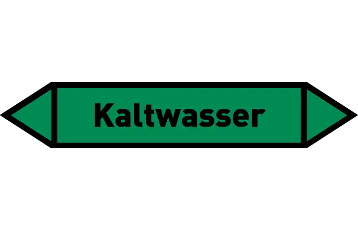 Pfeil Kaltwasser grün/schwarz 215x40 mm Pfeil Kaltwasser grün/schwarz 215x40 mm