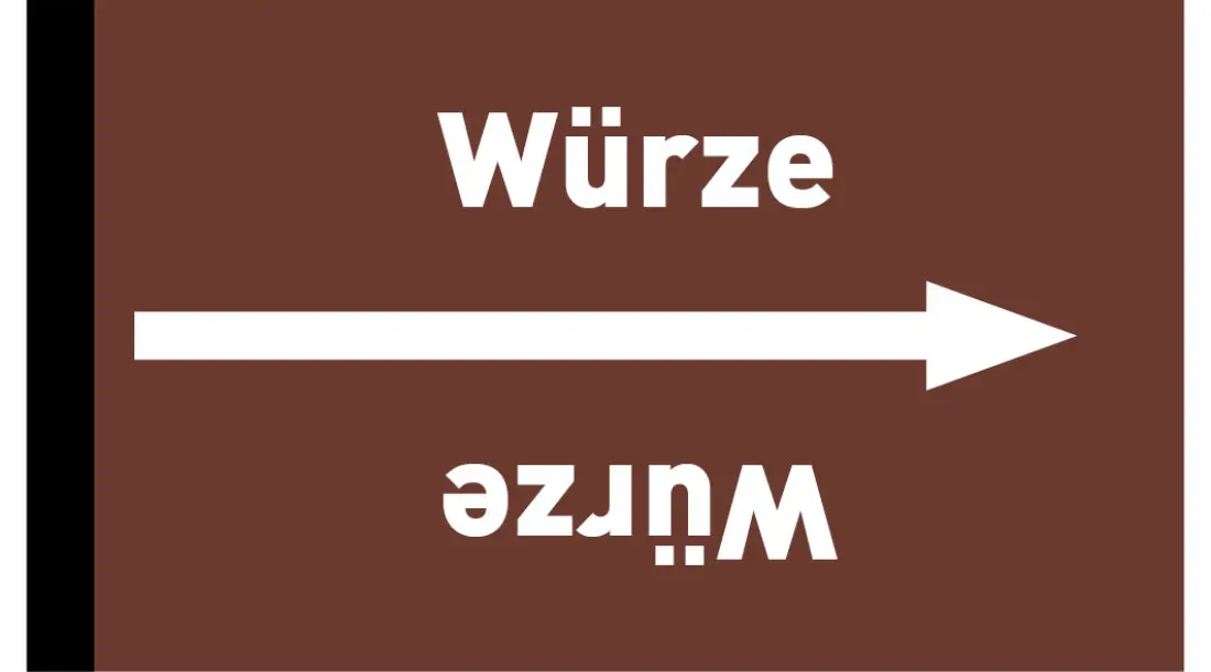 Kennzeichnungsband Würze braun/weiß ab Ø 50 mm 33 m/Rolle Kennzeichnungsband Würze braun/weiß ab Ø 50 mm 33 m/Rolle