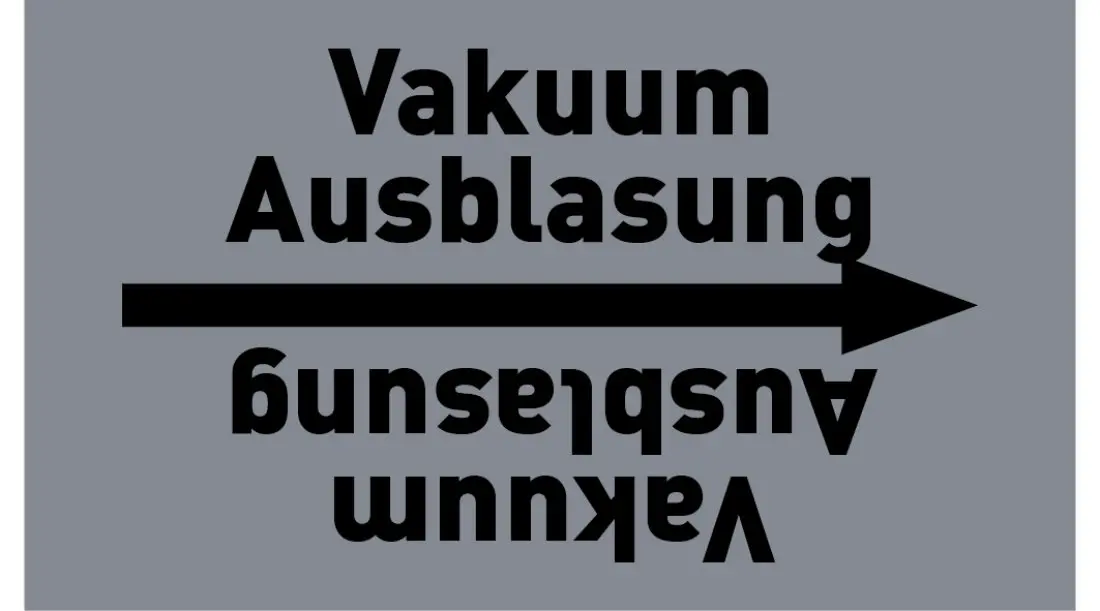Kennzeichnungsband Vakuum Ausblasung grau/schwarz ab Ø 50 mm 33 m/Rolle Kennzeichnungsband Vakuum Ausblasung grau/schwarz ab Ø 50 mm 33 m/Rolle