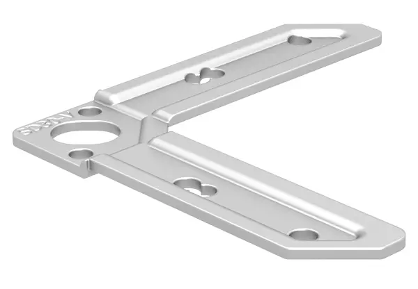 Eckwinkel für 30er Luftkanalprofil Typ SD 30/V Stahl vz. Langloch, kurzes Abzugsmaß 1 VPE (250 Stück) Eckwinkel für 30er Luftkanalprofil Typ SD 30/V Stahl vz. Langloch, kurzes Abzugsmaß 1 VPE (250 Stück)