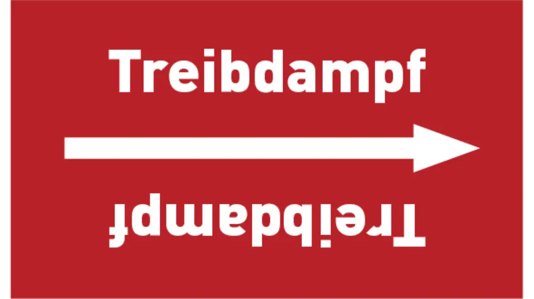 Kennzeichnungsband Treibdampf rot/weiß bis Ø 50 mm 33 m/Rolle Kennzeichnungsband Treibdampf rot/weiß bis Ø 50 mm 33 m/Rolle