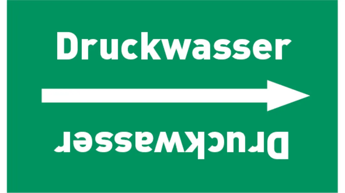 Kennzeichnungsband Druckwasser grün/weiß bis Ø 50 mm 33 m/Rolle Kennzeichnungsband Druckwasser grün/weiß bis Ø 50 mm 33 m/Rolle