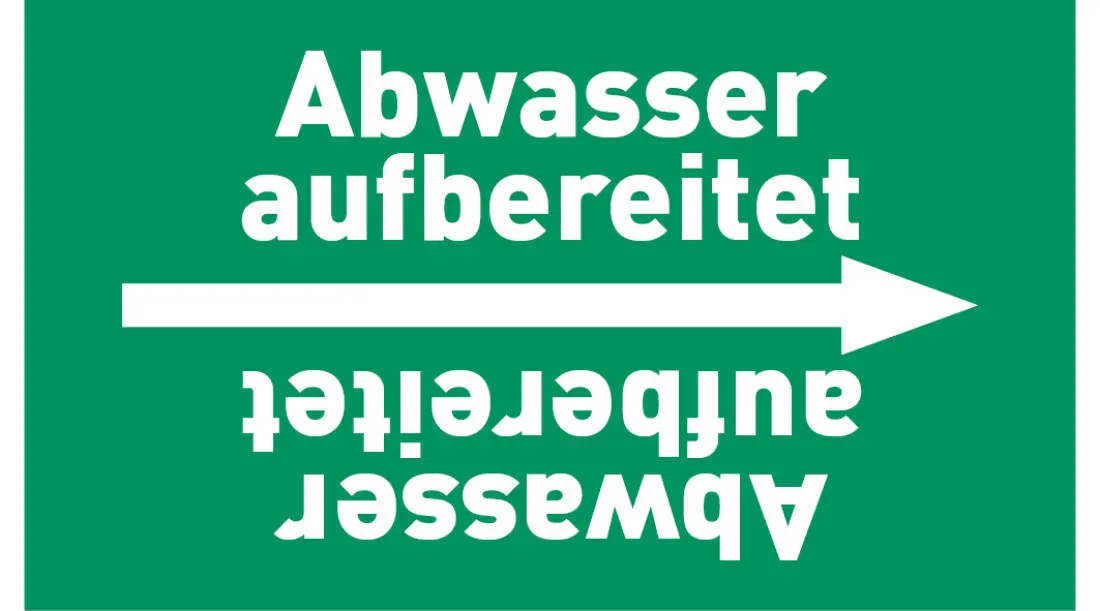 Kennzeichnungsband Abwasser aufbereitet grün/weiß ab Ø 50 mm 33 m/Rolle Kennzeichnungsband Abwasser aufbereitet grün/weiß ab Ø 50 mm 33 m/Rolle