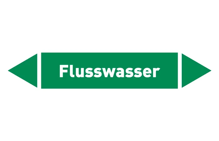 Pfeil Flusswasser grün/weiß 125x25 mm Pfeil Flusswasser grün/weiß 125x25 mm